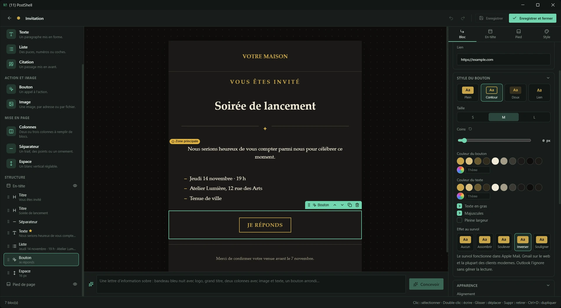 Votre mise en page, sans partir de zéro.